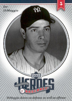 2002 Upper Deck Prospect Premieres Heroes of Baseball #HJD9 Joe DiMaggio