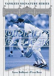 2003 Upper Deck Yankees Signature #51 Steve Balboni