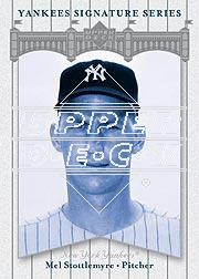 2003 Upper Deck Yankees Signature #58 Mel Stottlemyre