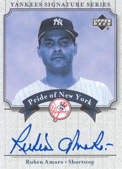 2003 Upper Deck Yankees Signature Pride of New York Autographs #RA Ruben Amaro