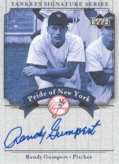 2003 Upper Deck Yankees Signature Pride of New York Autographs #RG2 Randy Gumpert