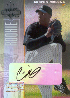 2003 Donruss Champions Autographs #57 Corwin Malone/400