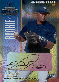 2003 Donruss Champions Autographs #248 Antonio Perez/500