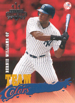 2003 Donruss Champions Team Colors #21 Bernie Williams