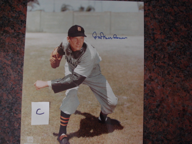Hal Newhouser Autographed 8 X 10 Tiger  Picture with COA pose C
