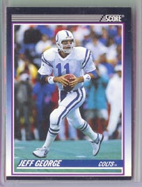 1990 Score Football Supplemental #78T JEFF GEORGE ROOKIE NICE!