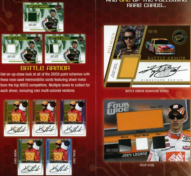 2009 Press Pass Stealth Racing Factory Sealed Hobby Box (1 Autograph & 1 Memorabilia Card in EVERY Box) (Hobby Only Chrome Version) (Includes a pack of 100 card sleeves)