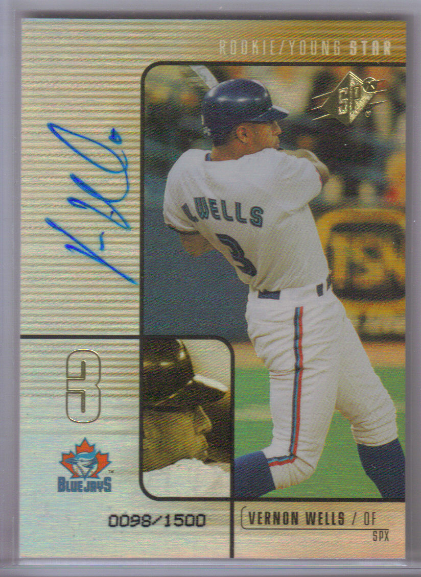 2000 SPx #91 Vernon Wells AU/1500 front image