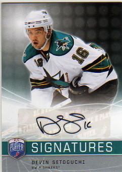 2008-09 Be A Player Signatures #SDV Devin Setoguchi