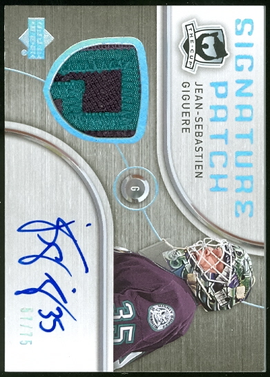 2005-06 The Cup Signature Patches #SPJS Jean-Sebastien Giguere