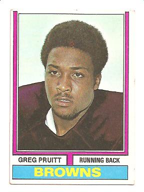 1974 Topps #110 Greg Pruitt RC