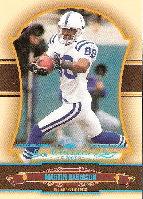 2007 Donruss Classics Timeless Tributes Platinum #43 Marvin Harrison