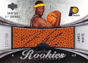 2006-07 Sweet Shot #104 James White AU RC