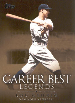 2009 Topps Legends of the Game Career Best #LG Lou Gehrig