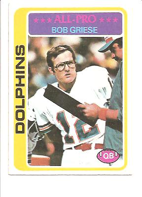 1978 Topps #120 Bob Griese
