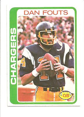1978 Topps #499 Dan Fouts