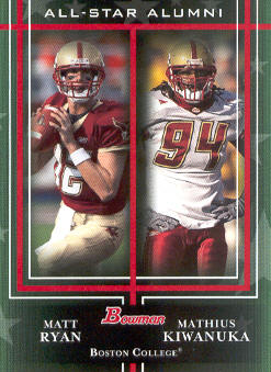 2009 Bowman Draft All-Star Alumni Combos #AAC1 Matt Ryan/Mathias Kiwanuka