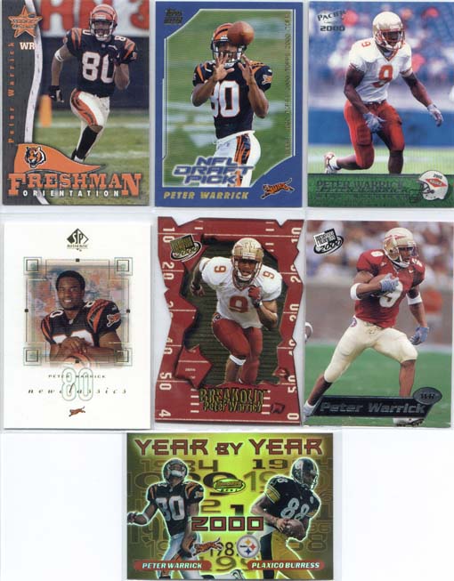 Peter Warrick, 2000 Press Pass Breakout Card #BO 1