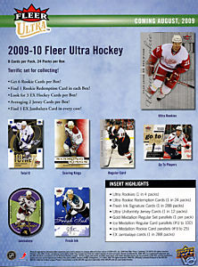 2009 - 10 ( 2010 ) Fleer Ultra Hockey Sealed HOBBY Box With 2 Memorabilia Cards & 1 Rookie Redemption Card & 3 EX Inserts Per Box On Avg. - Possible John Tavares Rookie + A Steven Stamkos - In Stock  