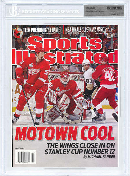 SPORTS ILLUSTRATED BGS Uncirculated Detroit Red Wings cover