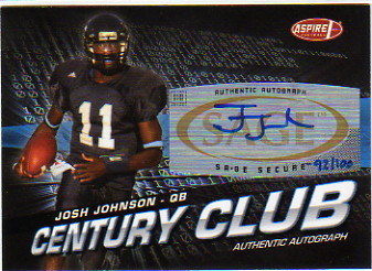 2008 Aspire Century Club Autographs #6 Josh Johnson