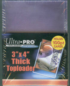 Pack of (25) Ultra Pro Clear Super Thick Top Loaders 100pt