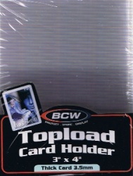 Pack of (10) BCW Clear Super Thick Top Loaders 138pt