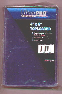 Pack of (25) Ultra Pro Premium 4x6 Top Loaders