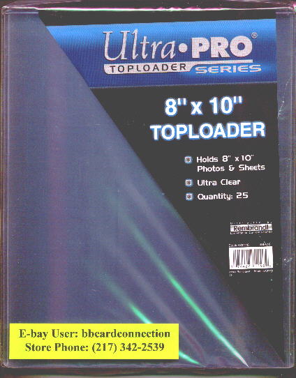 Lot of (50) Ultra Pro Premium 8x10 Clear Top Loaders 