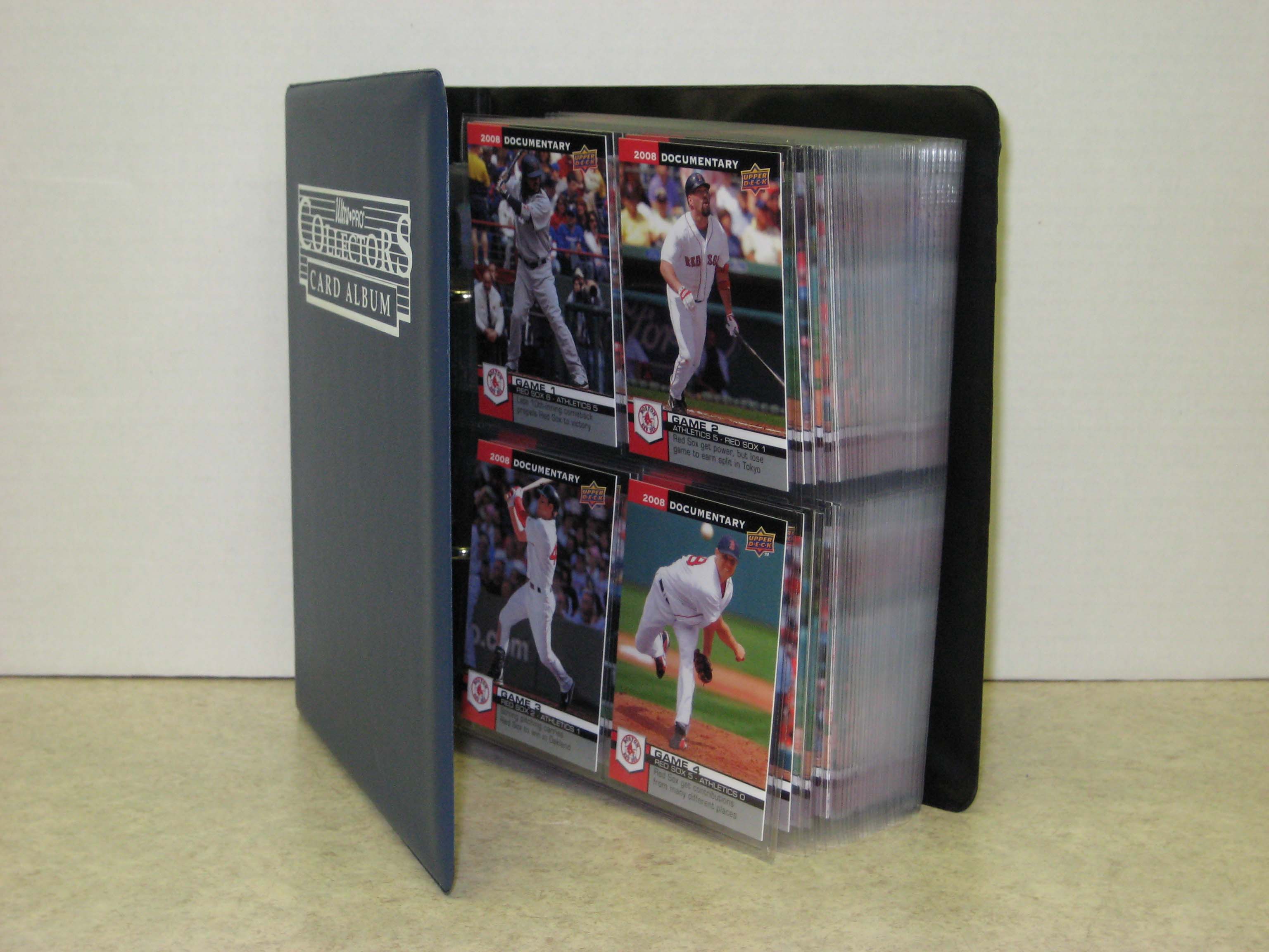 2008 Upper Deck Documentary Boston Red Sox 163-card Team/Season Set w/ Collectors Binder + Protective Pages