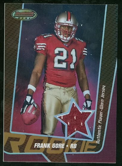2005 Bowman's Best Bronze #111 Frank Gore JSY
