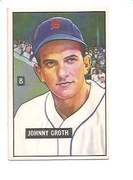 1951 Bowman #249 Johnny Groth