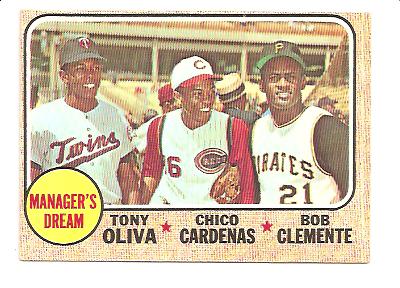 1968 Topps #480 Manager's Dream/Tony Oliva/Chico Cardenas/Bob Clemente
