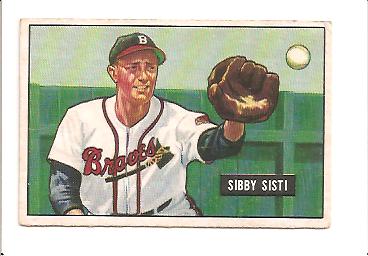 1951 Bowman #170 Sibby Sisti
