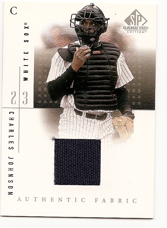 2001 SP Game Used Edition Authentic Fabric #CJO Charles Johnson