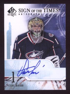 2008-09 SP Authentic Sign of the Times #STSM Steve Mason
