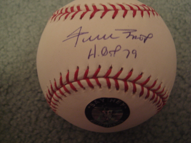 Willie Mays Autographed Official MLB Baseball With HOF 79 Ins. With Mays Hologram COA 