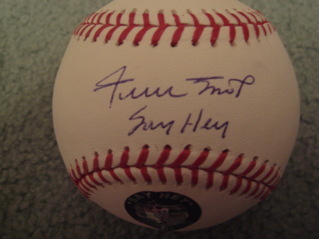 Willie Mays Autographed Official MLB Baseball With Say Hey Ins. With Mays Hologram COA