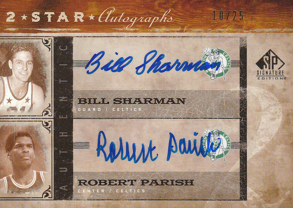 2006-07 SP Signature Edition Two Star Autographs #SP Bill Sharman/Robert Parish