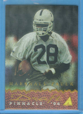 1994 Pinnacle Draft Pinnacle Dufex #DP2 Marshall Faulk