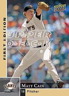 2009 Upper Deck First Edition #249 Matt Cain