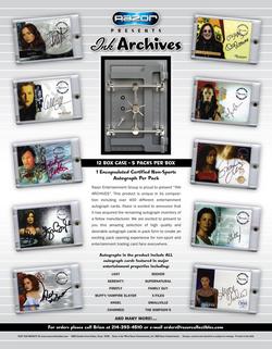 2009 Razor Ink Archives Factory Sealed Hobby Pack (1 Certified Autograph in Every Pack)