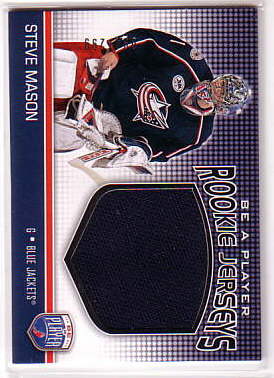 2008-09 Be A Player Rookie Jerseys #RJSM Steve Mason