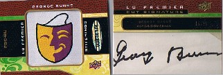 2008 Upper Deck Premier Stitchings Cut Signatures #PSCGB George Burns/28