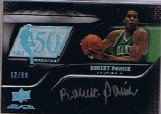 2007-08 UD Black 50th Anniversary Autographs #RP Robert Parish