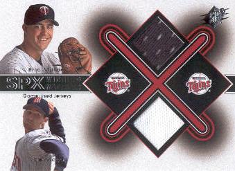 2001 SPx Winning Materials Update Duos #EMJM Eric Milton/Joe Mays
