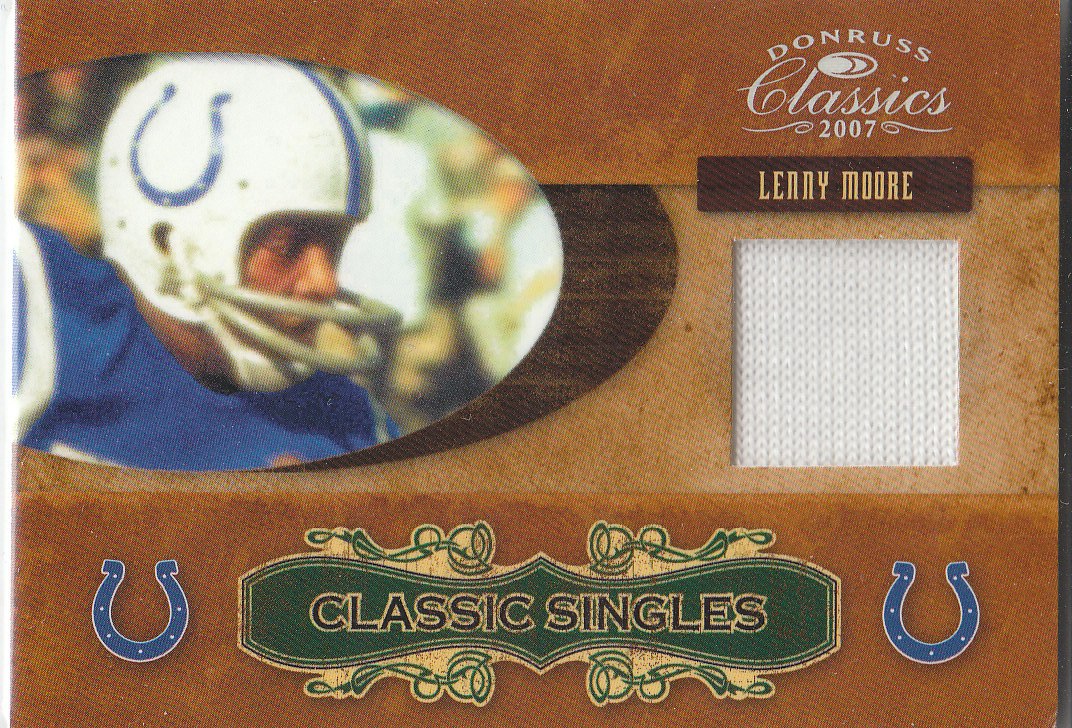 2007 Donruss Classics Classic Singles Jerseys #30 Lenny Moore/250