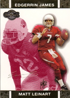 2007 Topps Co-Signers Changing Faces Gold Red #7A Matt Leinart/Edgerrin James