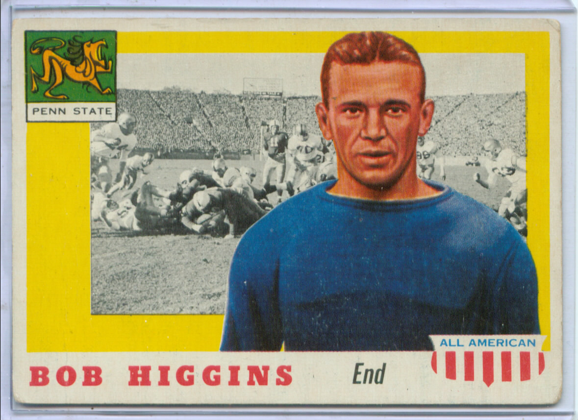1955 Topps All American #33 Bob Higgins RC