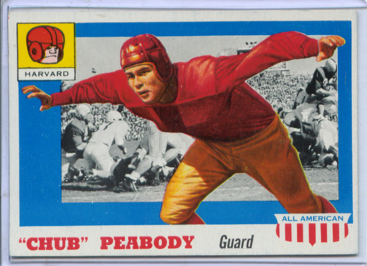 1955 Topps All American #72 Chub Peabody RC